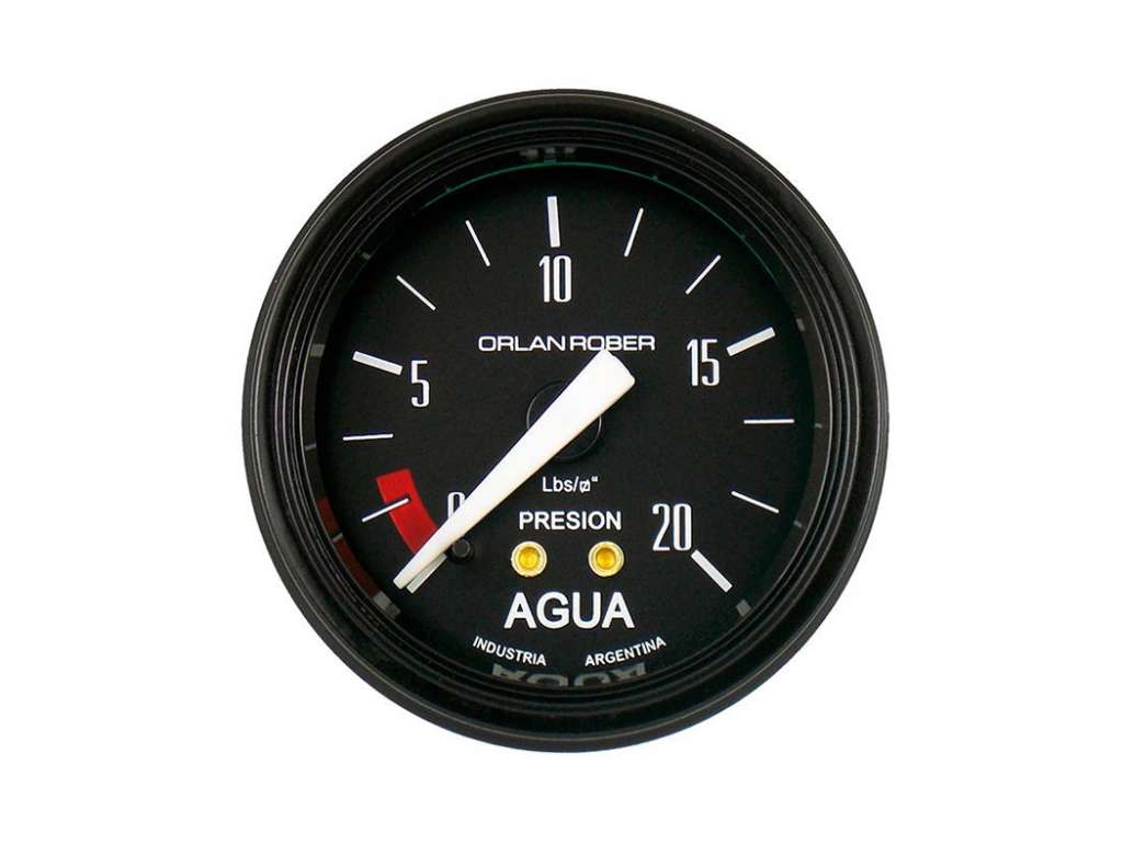Manómetro de presión de agua