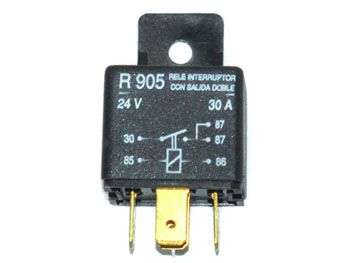 RELAY MINI UNIV. 24V. 40AMP. 5 TERM.