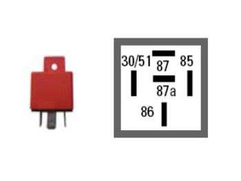 Relé universal 24V 40A 5 terminales