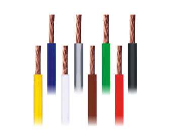 Cable de instalación eléctrica automotriz, sección 2.50 mm², color rojo, rollo de 20 metros