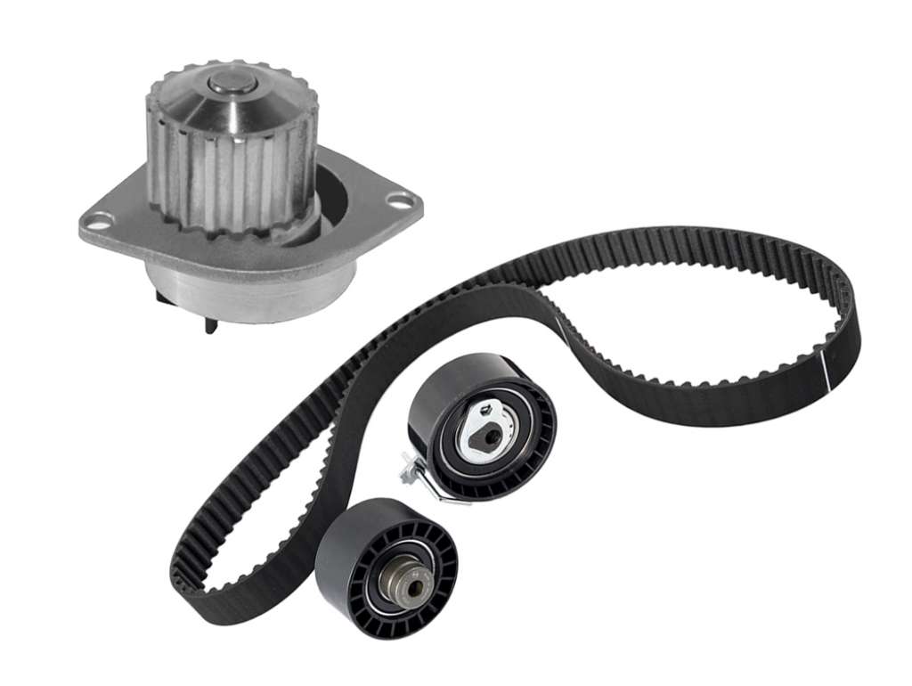 Kit de distribución con bomba de agua y rulemán tensor para motor 1.6 16V