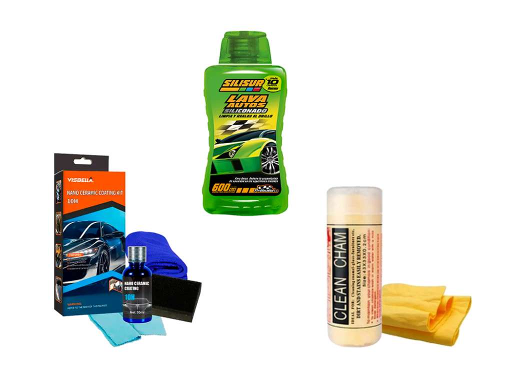 CERA LIQUIDA RECUBRIMIENTO CERAMICO C/SHAMPOO/GAMUZA KIT