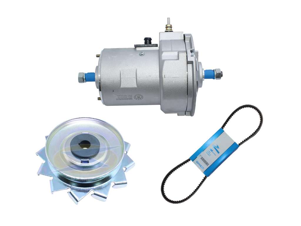ALTERNADOR VW FUSCA/KOMBI 55/BRASILIA C/POLEA C/CORREA KIT