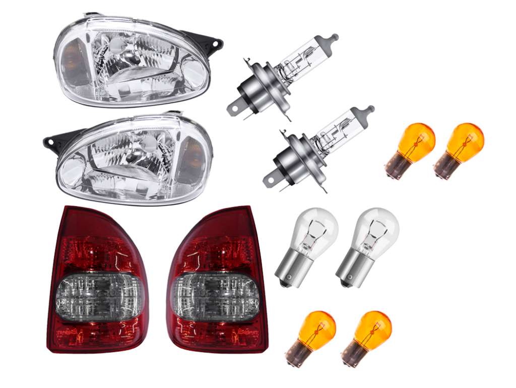 SEMIOPTICA GM CORSA 09/ C/FARO TRASERO C/LAMPARAS KIT