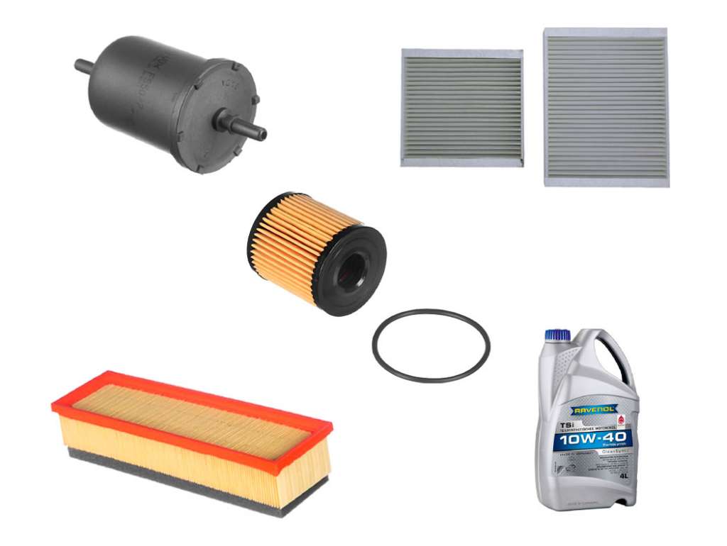 Kit de filtro de aceite con aceite para Peugeot 308