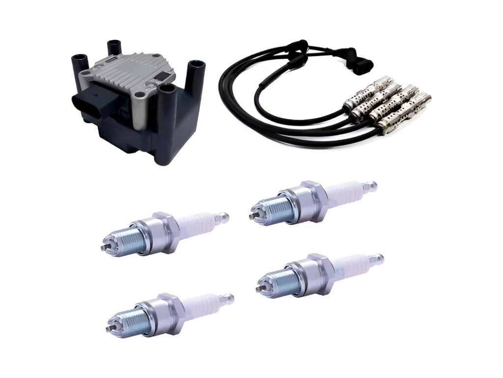 Kit de Encendido con Bobina, Bujías y Cables de Bujía