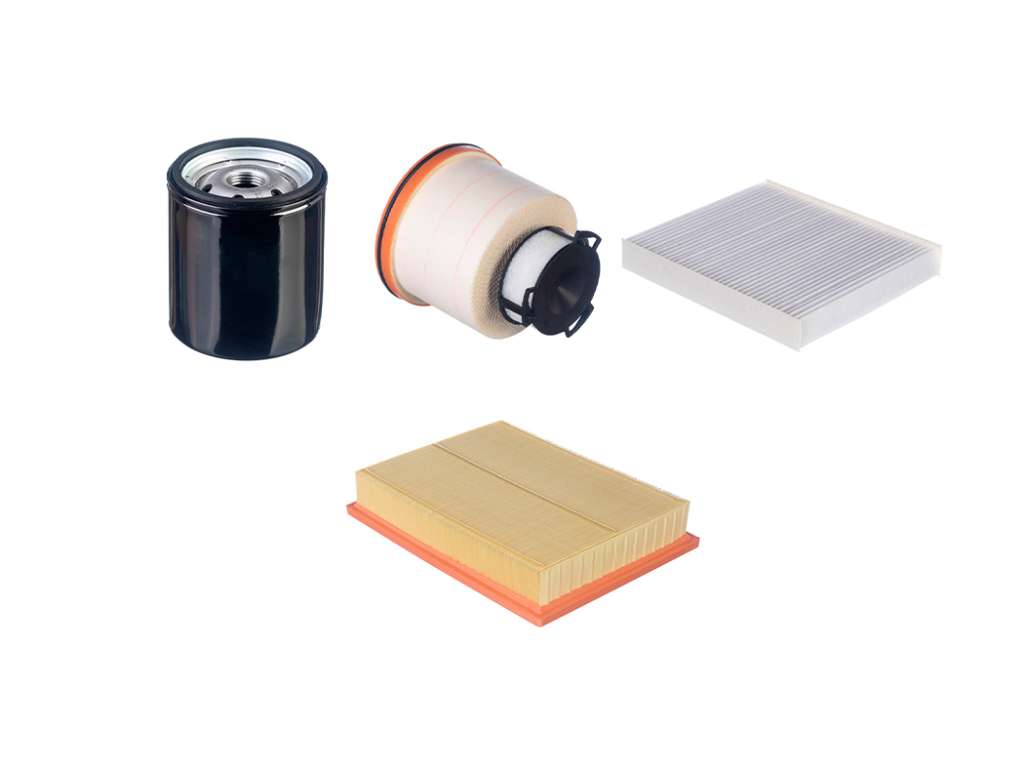 Kit de filtros de aceite, aire, combustible y habitáculo