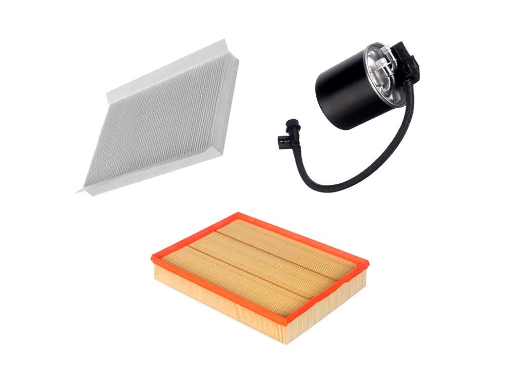 Kit de filtros de aceite, aire y habitáculo