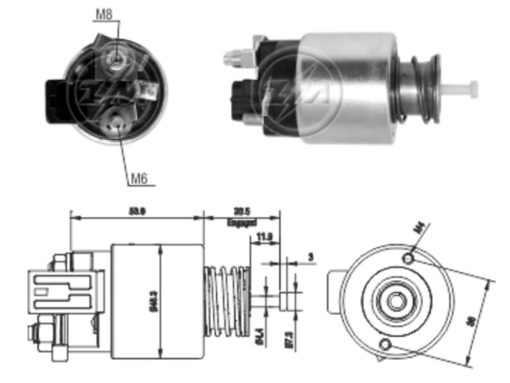 SOLENOIDE DELCO HY ACCENT 14/.. 1.4/TUCSON/KIA SPORTAGE