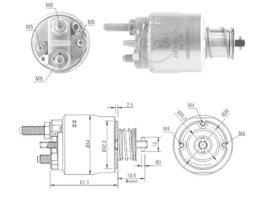 SOLENOIDE VALEO BMW SERIE X1/X3/X5