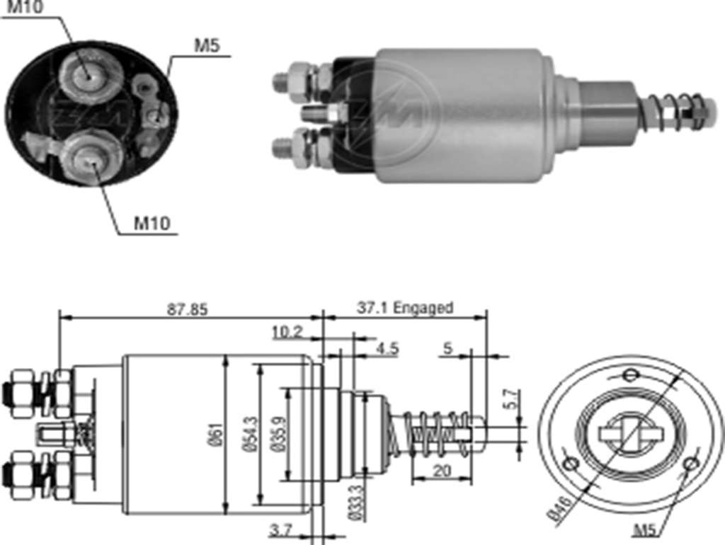 SOLENOIDE BOSCH JOHN DEERE TODOS