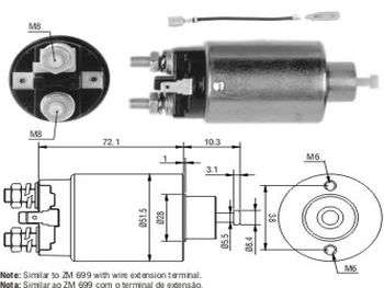 SOLENOIDE HITACHI HY EXCEL/MI COLT 12V