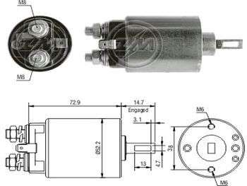 SOLENOIDE HITACHI NI 720/D21 12V