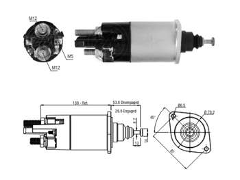 SOLENOIDE DELCO VW CONSTELLATION 24V.