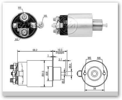 SOLENOIDE MITSUBISHI FO FIESTA NUEVO/FOCUS