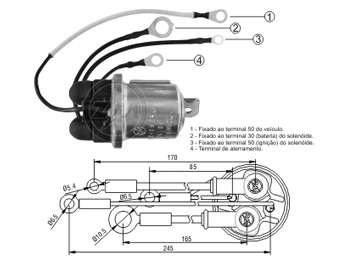 SOLENOIDE DELCO MB 712/715/1218/1418 24V.