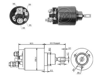 SOLENOIDE HITACHI IS 12V.