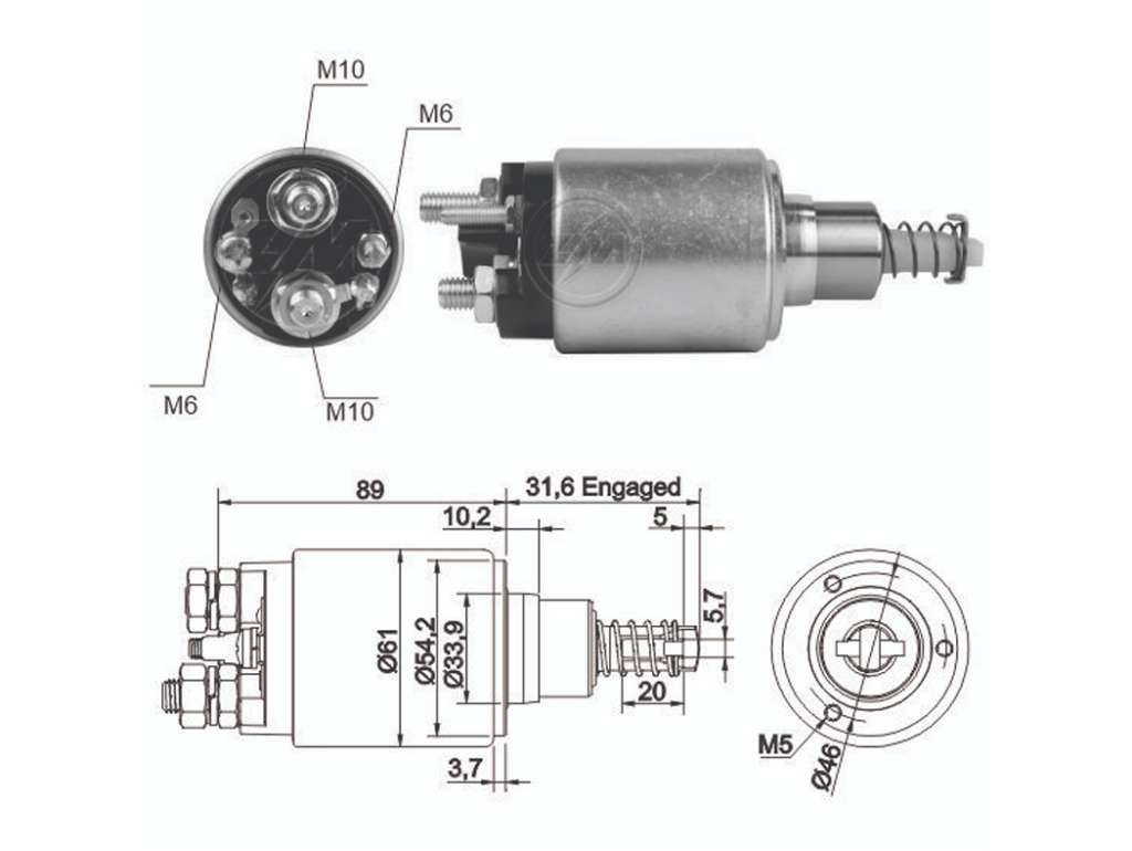 SOLENOIDE BOSCH IV EUROCARGO/TECTOR 24V.