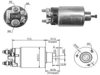 SOLENOIDE DELCO GM VECTRA/ASTRA/S10