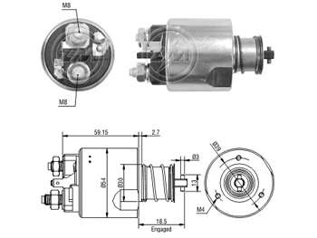 SOLENOIDE VALEO VO S40 95/03 CHERY FACE