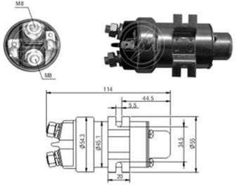Solenoide de arranque auxiliar