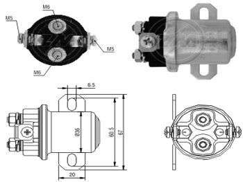 SOLENOIDE DELCO MB AUXILIAR 24V