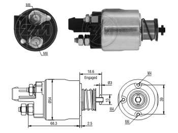 SOLENOIDE VALEO VW SURAN/GOL V VALEO