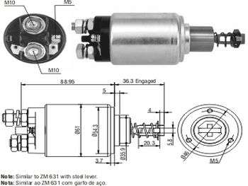 SOLENOIDE BOSCH MB CAMION/TO BANDEIRANTE