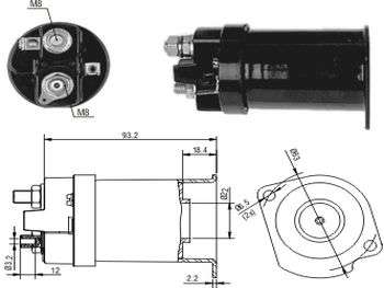 SOLENOIDE DELCO OP REKORD 2.0 12V