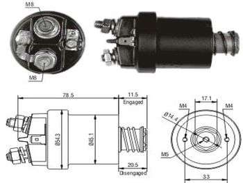 SOLENOIDE DUCELLIER CI AMI 8/3CV/PE 504 12V