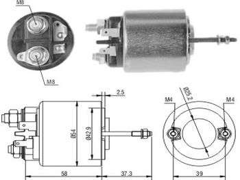 SOLENOIDE VALEO PE 205/ETC./RE 18/ETC.12V