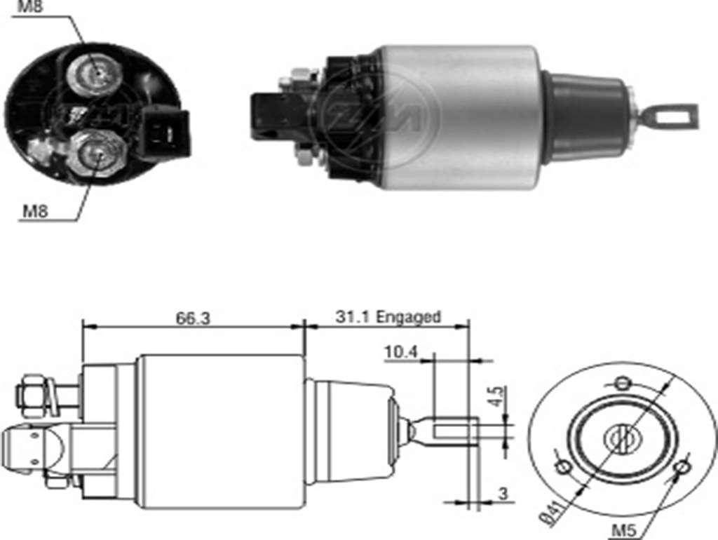 SOLENOIDE BOSCH NI FRONTIER 2.8