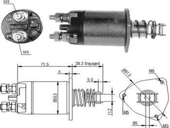 SOLENOIDE MARELLI FI UNO/ETC.DIESEL 12V