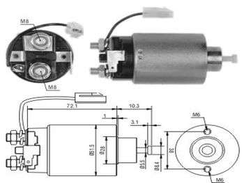 SOLENOIDE MITSUBISHI HY SCOUPE/MI L200/MA 12V