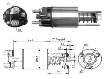Solenoide de arranque Marelli