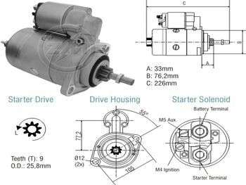 ARRANQUE VW FUSCA/KOMBI 1.3/1.6 BOSCH