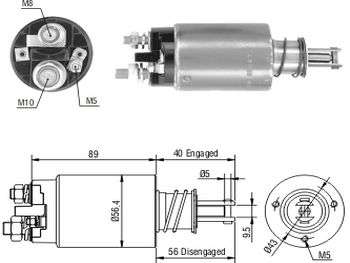 SOLENOIDE LUCAS FO F100/1000/GM D20 12V