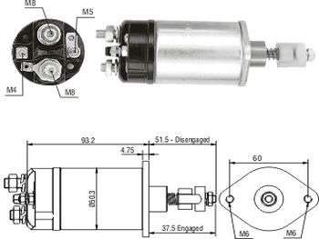 SOLENOIDE LUCAS FO FALCON/F100/350 12V