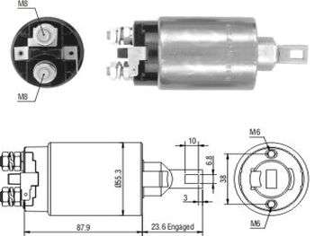 Solenoide de arranque 24V