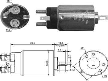 SOLENOIDE HITACHI NI 2.3/2.5 DIESEL