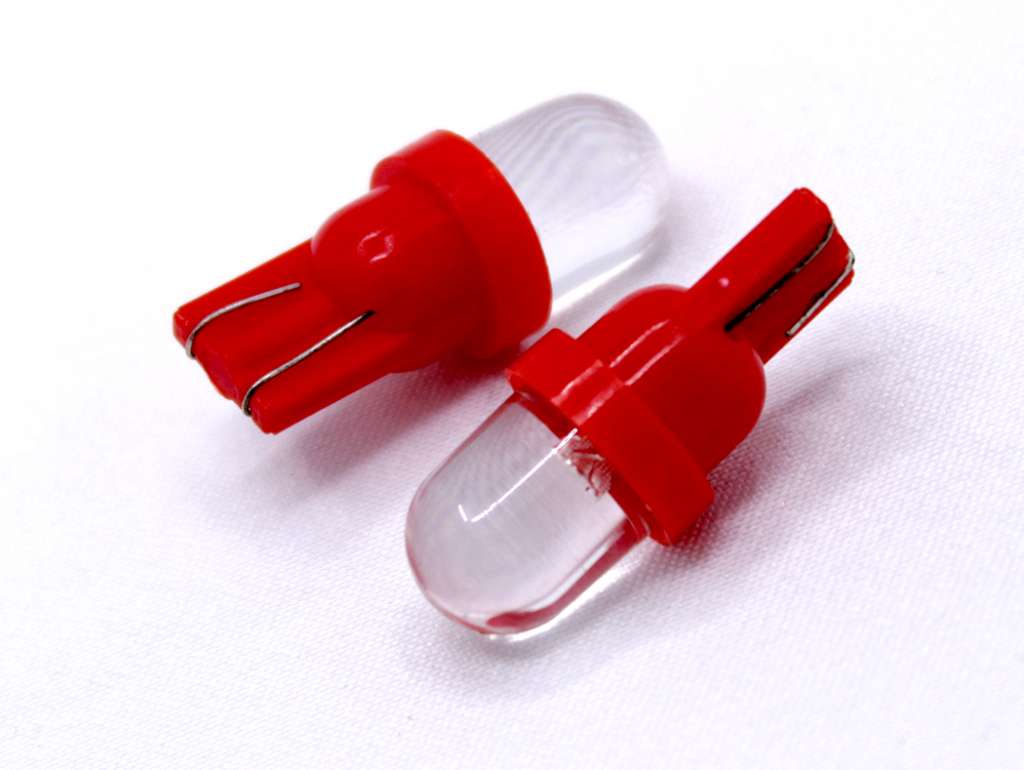LAMPARA LED 24V. 5W C/IMPRESO ROJO JGO.