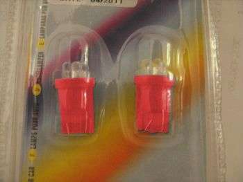 LAMPARA LED 5W C/IMP 4LED ROJA JGO.