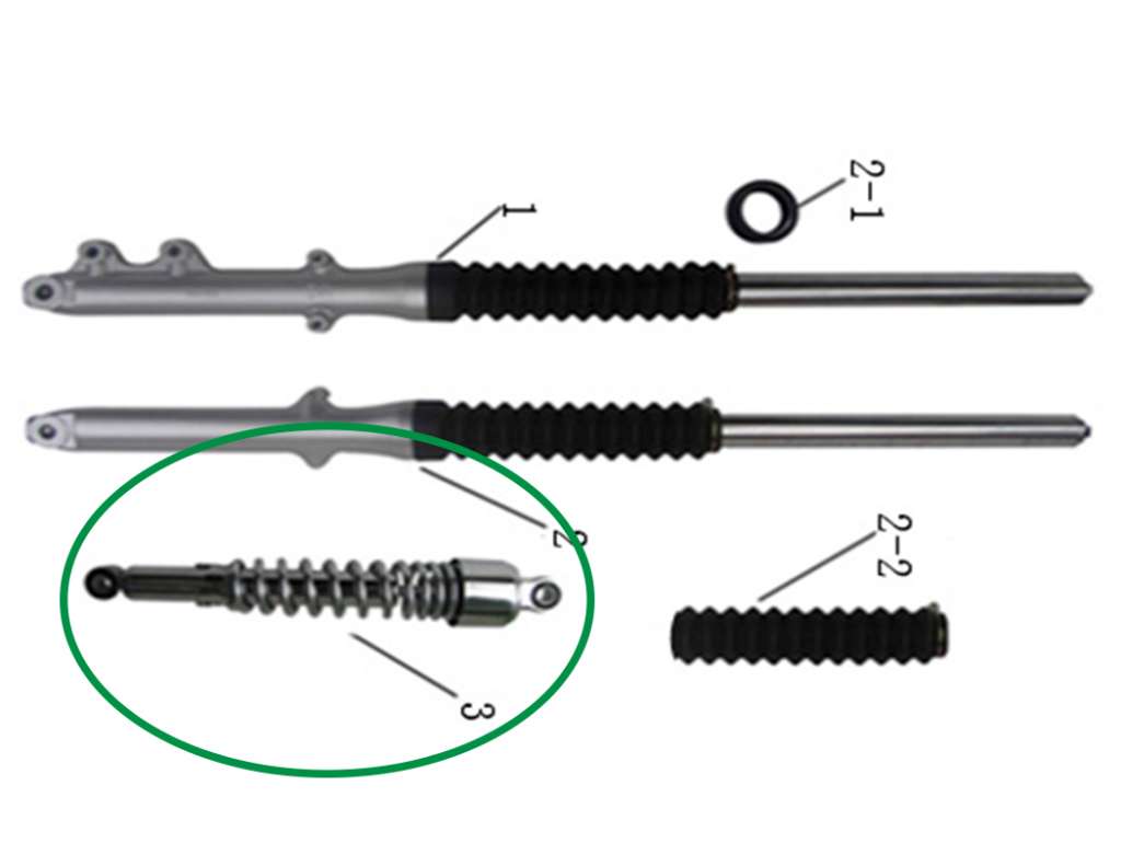 AMORTIGUADOR TRASERO 310MM SK12513-T/CUSTOM