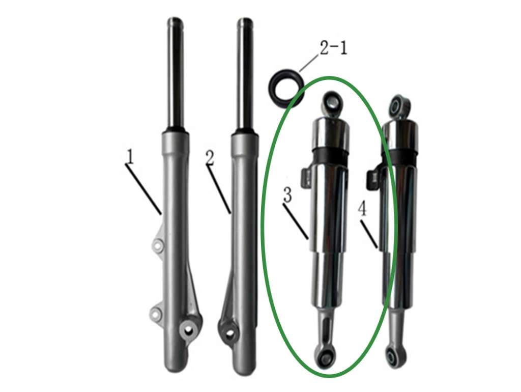 Amortiguador trasero izquierdo