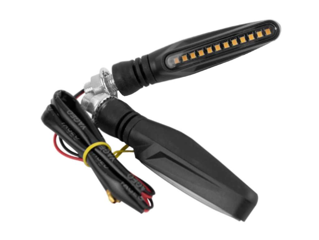 FARO SEÑALERO UNIV. MOTO JGO. ZXD-04 12LED NEGRO