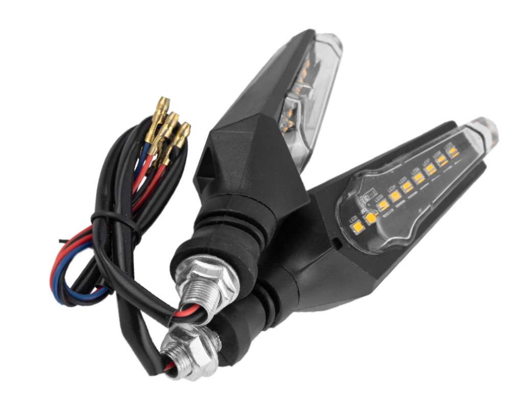 FARO SEÑALERO UNIV. MOTO JGO. ZXD-73 6LED NEGRO