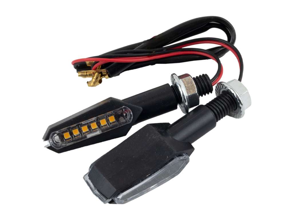 FARO SEÑALERO UNIV. MOTO JGO. ZXD-01 3LED NEGRO
