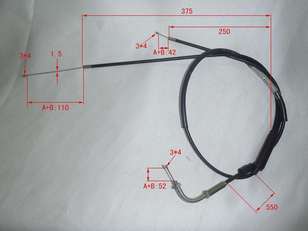 CABLE ACELERADOR COMPLETO AX100