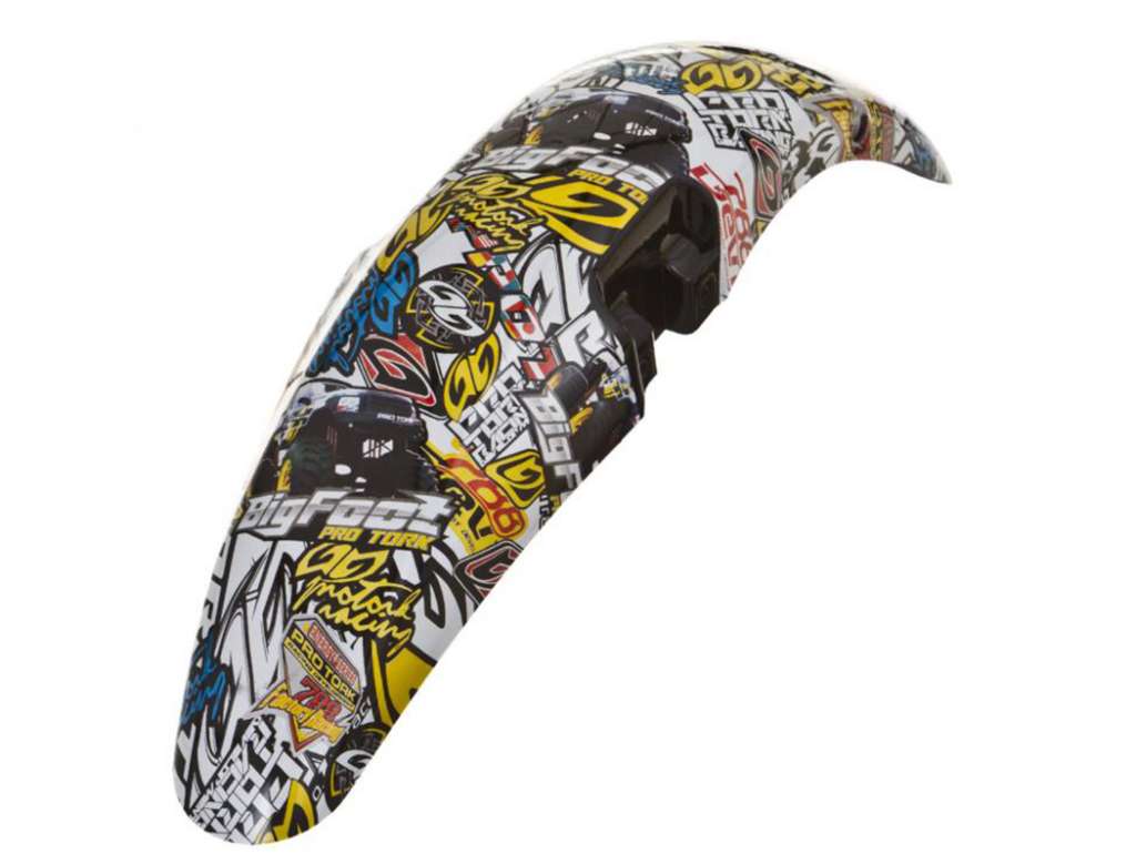 GUARDABARRO DELANTERO STICKER BOMB MODELO TITAN 2000