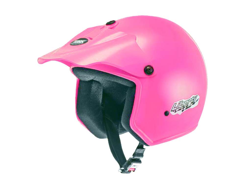 Casco Abierto Liberty Rosa Talla 58